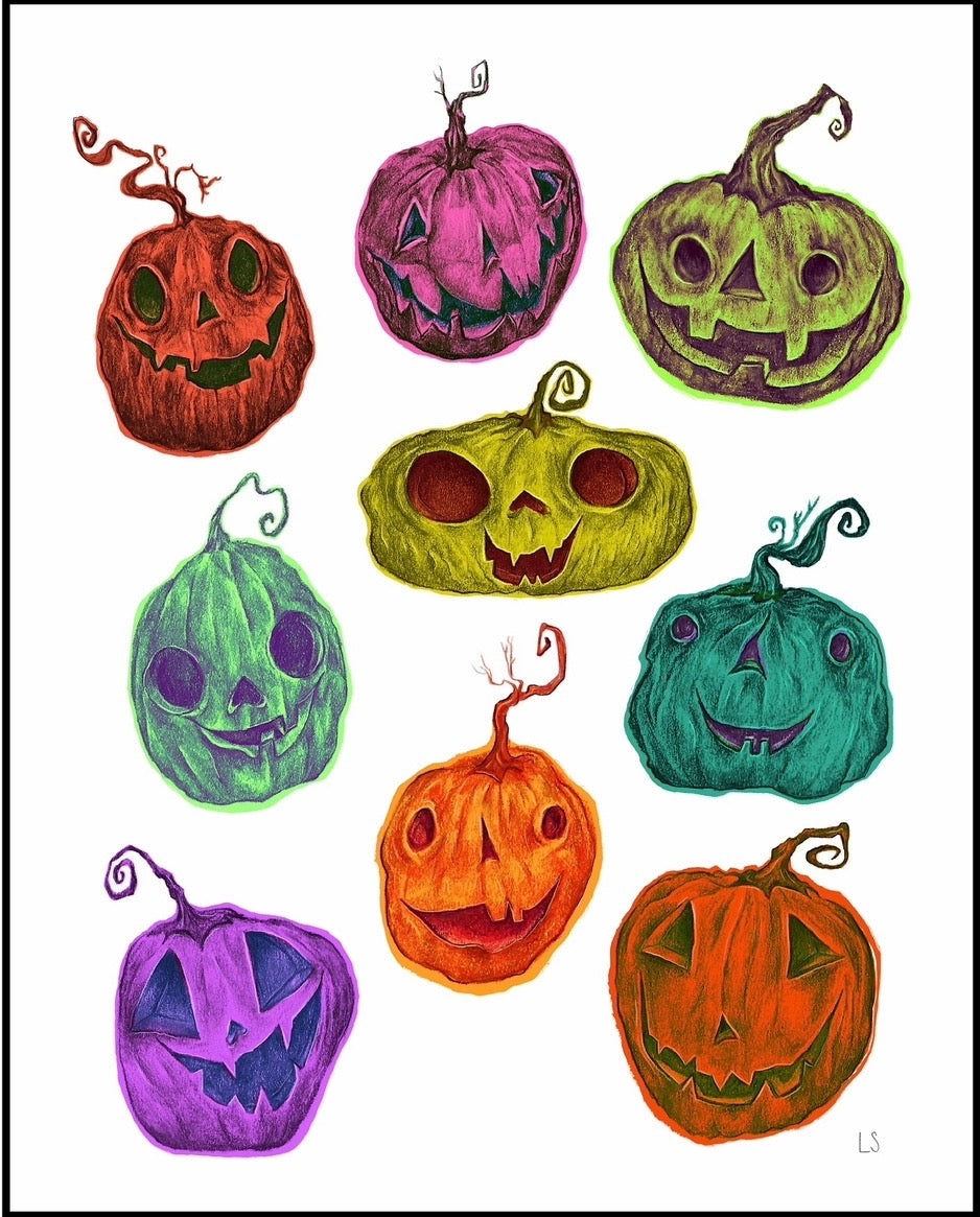 Pumpkin Pals Print