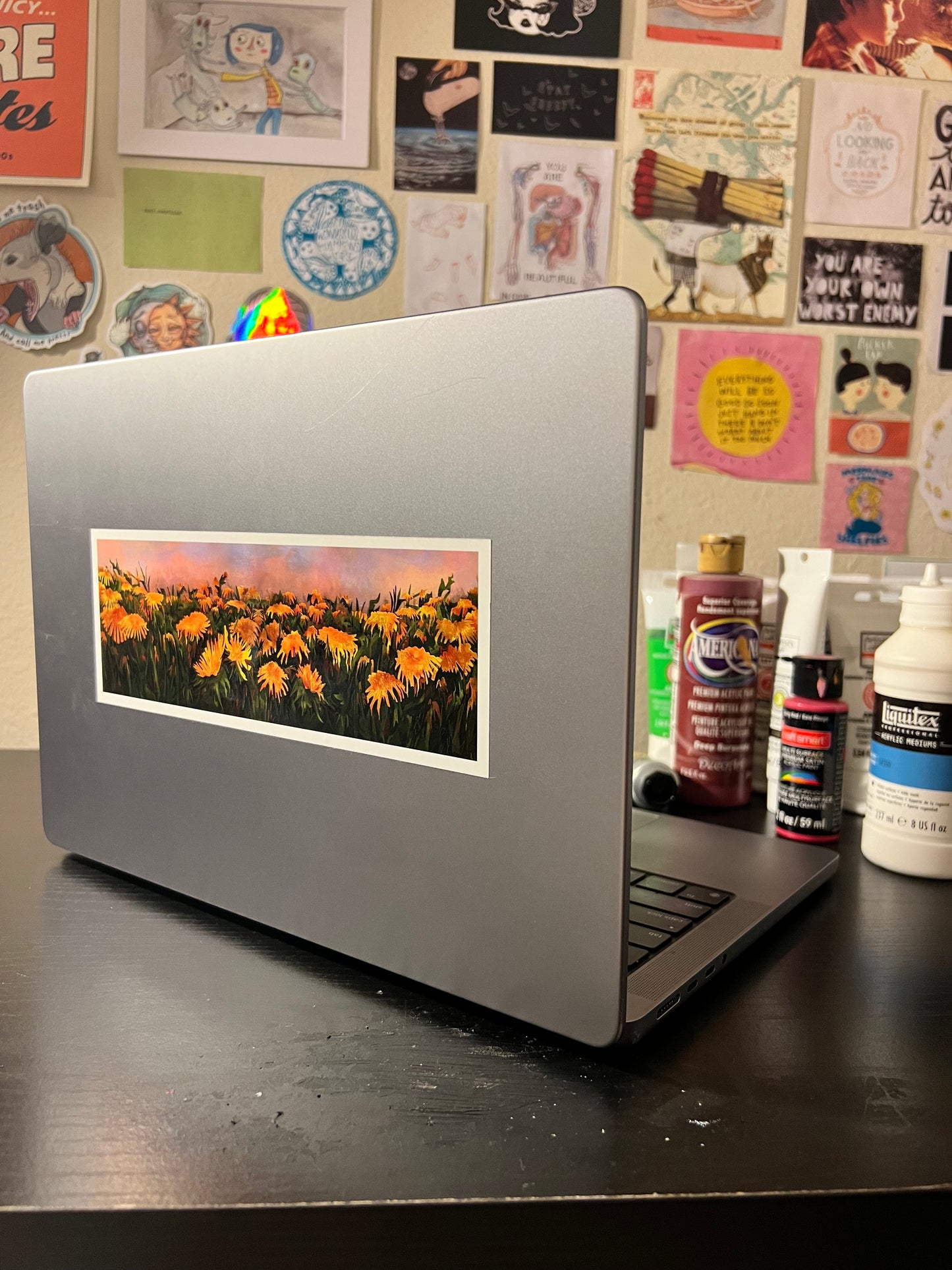 Flower sticker